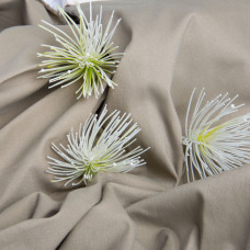 Тканина костюмна котон однотонна V- 1646 тютюн