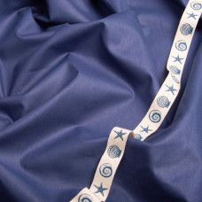 Тканина бязь ранфорс для постільної білизни, бавовна  130 гр/м2, 240 см V-97 індіго