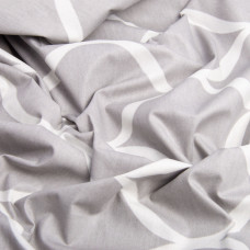 Тканина бязь ранфорс для постільної білизни, бавовна, 130 г/м2, 240 см 20311 v-08 Хвилі фрез