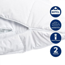 Подушка Classic Soft 70х70 см для готелів і дому IDEIA антиалергенна з внутрішньою подушкою на змійці