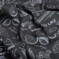Тканина полотенна вафельна Паста графіт