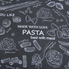 Тканина полотенна вафельна Паста графіт