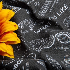 Тканина полотенна вафельна Паста графіт