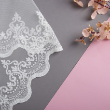 Тканина тюль фатин із вишивкою fikse