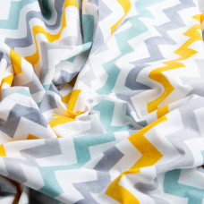 Тканина бязь ранфорс для постільної білизни, бавовна, 130 г/м2, 240 см 23666 v-30 зигзаг