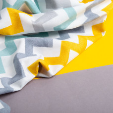 Тканина бязь ранфорс для постільної білизни, бавовна, 130 г/м2, 240 см 23666 v-30 зигзаг