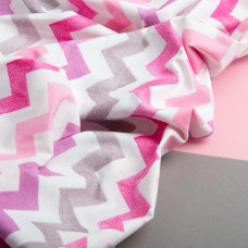 Тканина бязь ранфорс для постільної білизни, бавовна, 130 г/м2, 240 см 23666 v-6 зигзаг