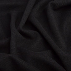 Тканина костюмна однотонна Прато чорна