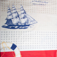 Тканина бязь ранфорс для постільної білизни, бавовна, 130 г/м2, 240 см 18356 v-2 море