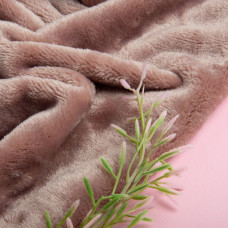 Тканина махрове полотно Велсофт пл.326, м'яка тканина для плеча, халатів, піжам, покривал 1206 пудра