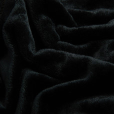 Тканина махрове полотно Велсофт щіл.326, м'яка тканина для плеча, халатів, піжам, покривал 1001 чорний