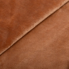 Тканина махрове полотно Велсофт щіл.326, м'яка тканина для пледів, халатів, піжам, покривал 1446 арахіс