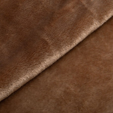 Тканина махрове полотно Велсофт щіл.326, м'яка тканина для пледів, халатів, піжам, покривал 1253 т/беж