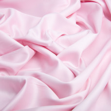 Тканина сатин для постільної білизни однотонна, пл 130 г/м2 210 ТС, бавовна, 240 см V-17 рожева