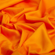 Тканина сатин для постільної білизни однотонна, щіл 130 г/м2 210 ТС, бавовна, 240 см V-7 помаранч