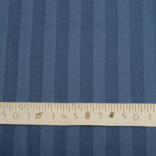 Тканина сатин для постільної білизни жакард у смужку 1 см, бавовна, пл 130 г/м2, 240 см V-78 денім