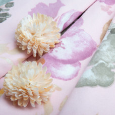 Тканина фланель бавовна, 240 см, Квіти рожевий