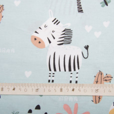 Тканина бязь ранфорс для постільної білизни, 130 г/м2, 2,4 м зоопарк