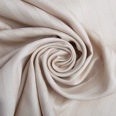 Тканина сатин страйп для постільної білизни жакард у смужку 1 см, бавовна, пл 130 г/м2, 240 см V-25 беж