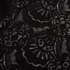 Тканина гіпюр Б'янка, 145 см чорний
