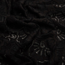 Тканина гіпюр Б'янка, 145 см чорний