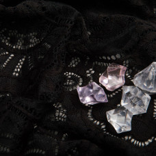 Тканина гіпюр Б'янка, 145 см чорний