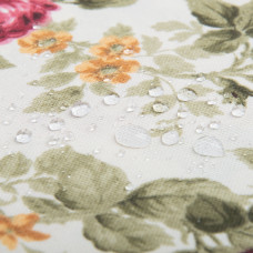 Тканина декоративна Фаїна бавовна з водовідштовхувальним просоченням для скатертин, штор, декору V-3 яскраво рожева