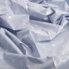 Тканина Тік для постільної білизни 2,2 м JS-100-0049 Вензель блакитний