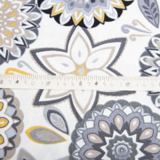 Тканина декоративна Коло з водовідштовхувальним просоченням, тканина для скатертин, штор, декору, 215 гр/м2 V-01 сіра