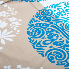 Тканина бязь ранфорс для постільної білизни, бавовна, 130 г/м2, 240 см 12126 v-5 бірюза