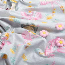 Тканина бязь ранфорс для постільної білизни, бавовна, 130 г/м2, 240 см 24862 v-10 сіра