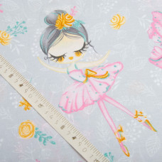 Тканина бязь ранфорс для постільної білизни, бавовна, 130 г/м2, 240 см 24862 v-10 сіра