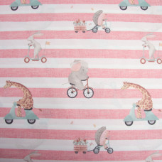 Тканина бязь ранфорс для постільної білизни, бавовна, 130 г/м2, 240 см 25411 v-3 рожевий