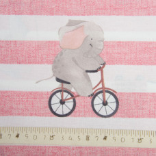 Тканина бязь ранфорс для постільної білизни, бавовна, 130 г/м2, 240 см 25411 v-3 рожевий