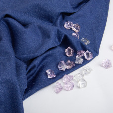 Тканина трикотаж Сільва металік синій