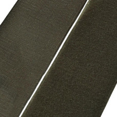 Стрічка липучка пришивна чорна в рулоні 25 м ширина 10 см IDEIA посилена міцна велкро стрічка для одягу