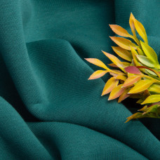 Тканина трикотаж трьохнитка фліс, 310 г/м2, 180 см нефрит тепла для спортивного одягу