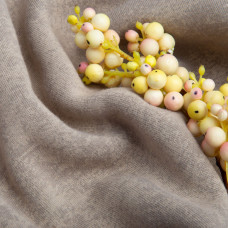 Тканина трикотаж тринитка Мармур фліс, 310 г/м2, 180 см беж тепла для спортивного одягу