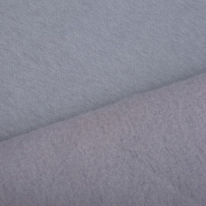 Тканина трикотаж трьохнитка фліс, 310 г/м2, 180 см сіра тепла для спортивного одягу
