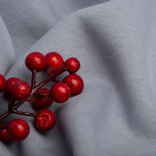 Тканина трикотаж трьохнитка фліс, 310 г/м2, 180 см сіра тепла для спортивного одягу