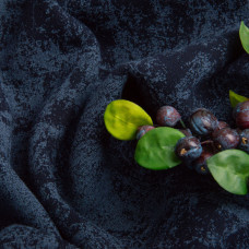 Тканина трикотаж тринитка Мармур фліс, 310 г/м2, 180 см т/денім