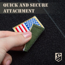 Патч Борд тактичний 69х110 для шевронів нашивок і військових нагород стенд панель із липучкою для колекціонерів