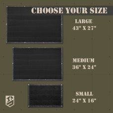 Патч Борд тактичний 69х110 для шевронів нашивок і військових нагород стенд панель із липучкою для колекціонерів