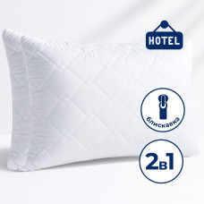 Набір подушок 2 шт Classic 50х70 см IDEIA антиалергійна з внутрішньою подушкою на блискавці для готелів та дому