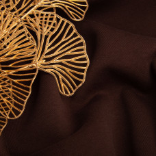 Тканина трикотаж трьохнитка фліс, 310 г/м2, 180 см коричневий тринитка