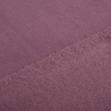 Тканина трикотаж трьохнитка, 310 гр/м2, 180 см лілова тепла для спортивного одягу