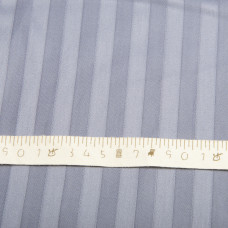 Ткань сатин страйп для постельного белья жаккард в полоску 1 см, хлопок, пл 130 гр/м2, 240 см V-32 сіро/синій