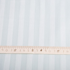 Тканина сатин страйп для постільної білизни жакард у смужку 1 см, бавовна, пл 130 г/м2, 240 см V-41 м'ята