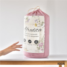 Ковдра всесезонна двоспальна 140х210 см Afrodita IDEIA антиалергенна штучний пух