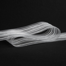 Тасьма шторна 6 см органза на відріз рівномірної збірки для тюлю штор шторна стрічка